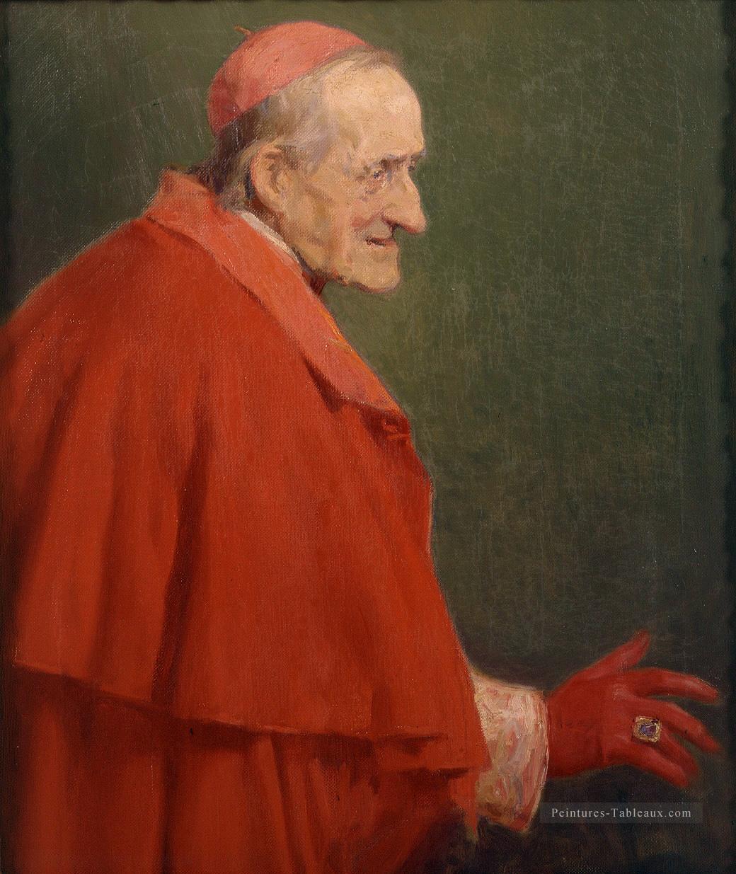 Cardenal romano José Benlliure et Gil Peintures à l'huile
